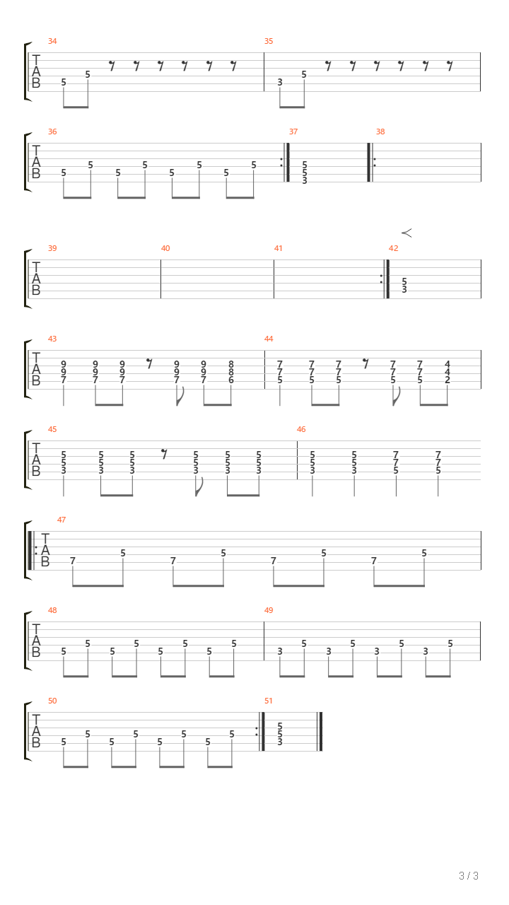 Song 3吉他谱