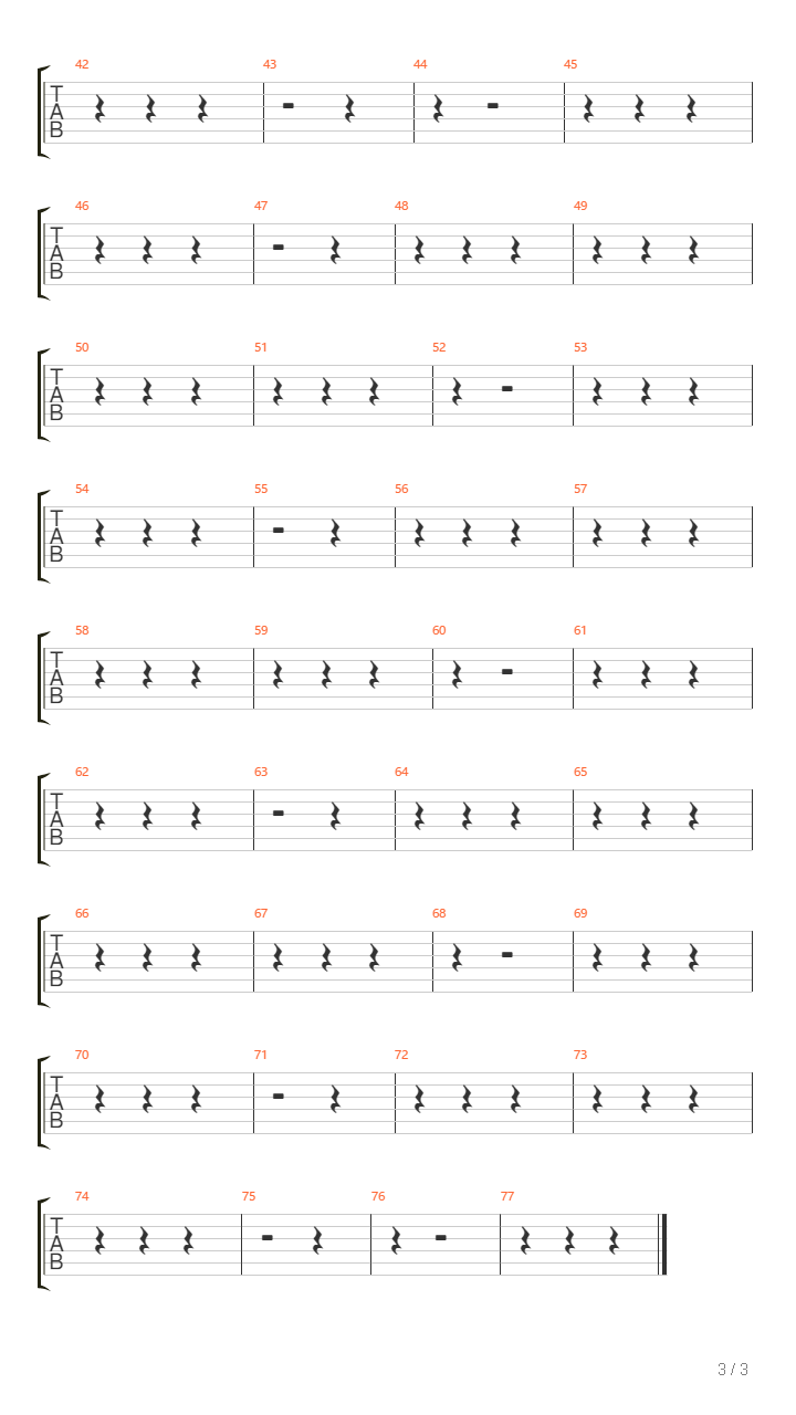 Ghost Of The Seasons吉他谱