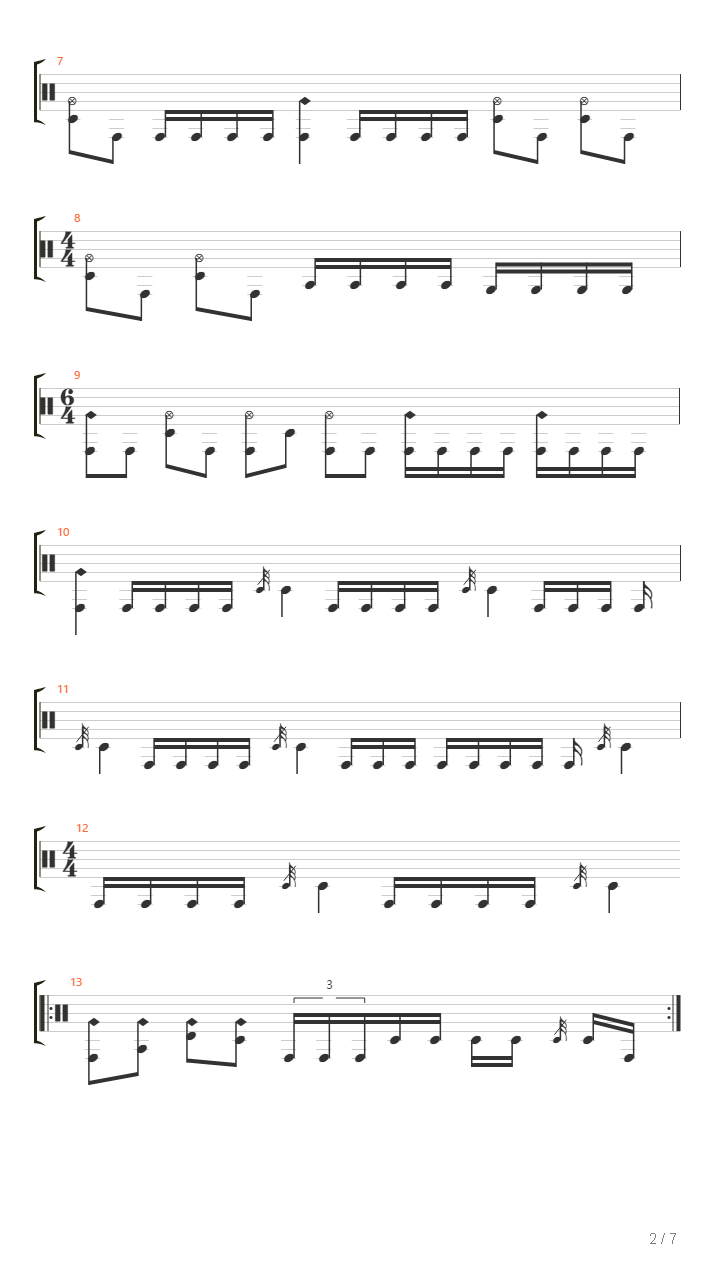 Opus Dei Drumsolo吉他谱