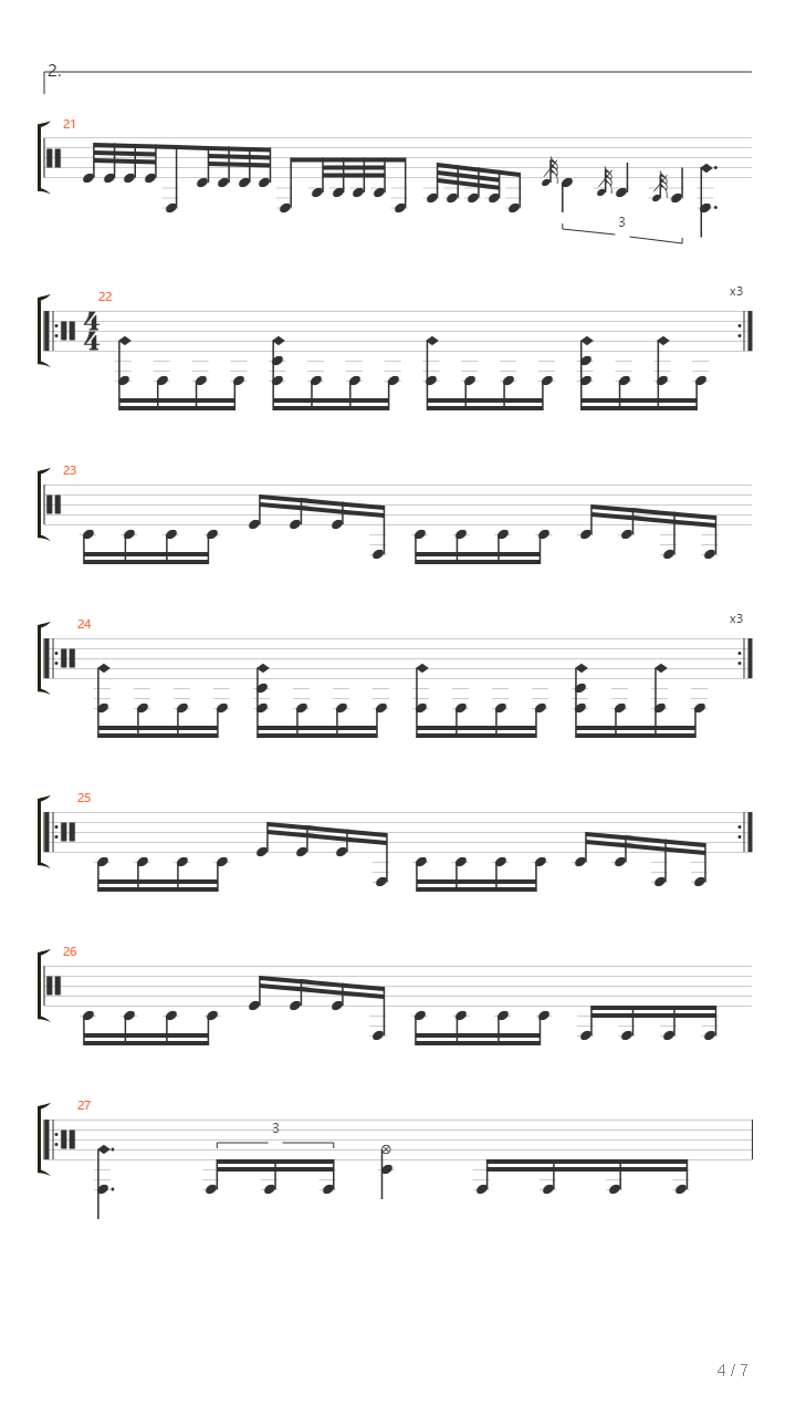 Opus Dei Drumsolo吉他谱