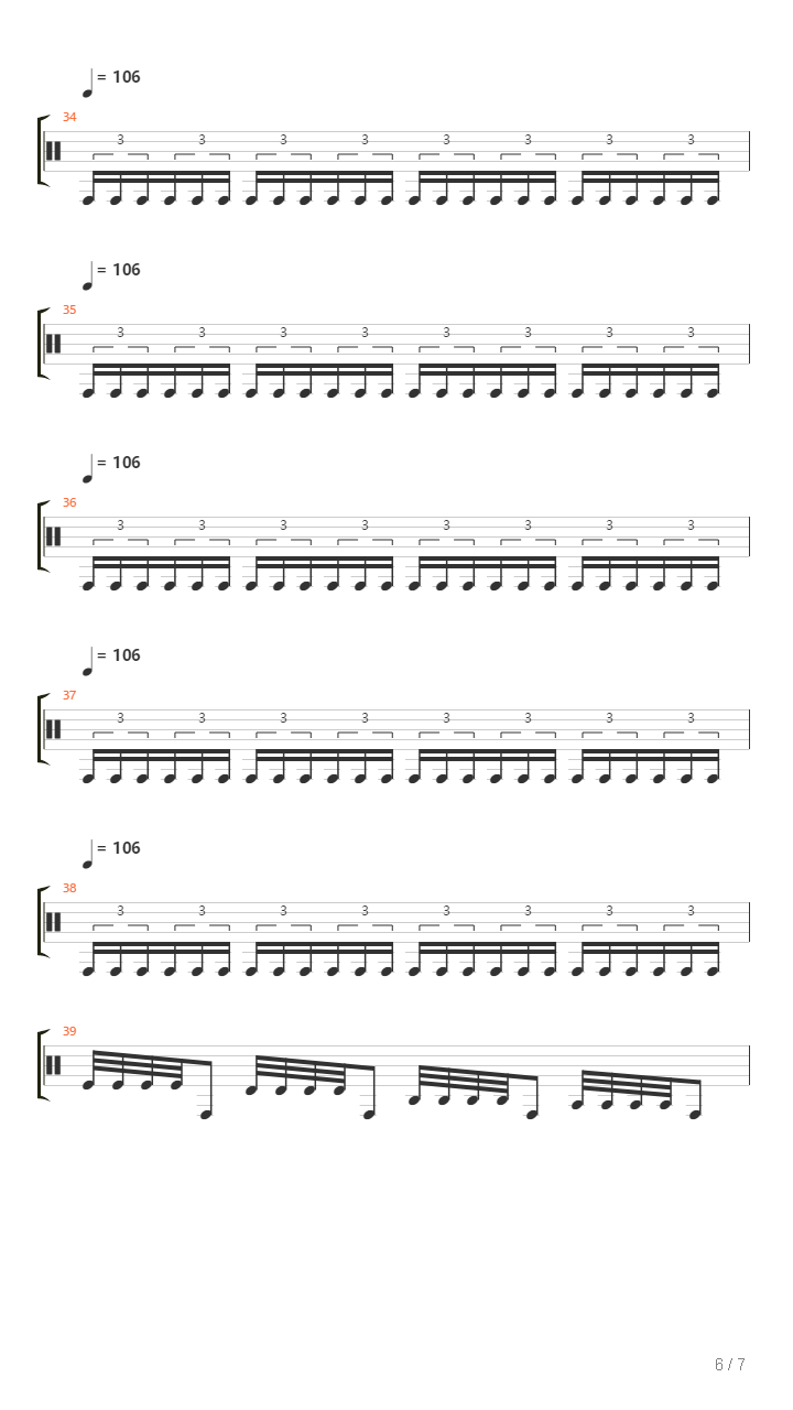 Opus Dei Drumsolo吉他谱