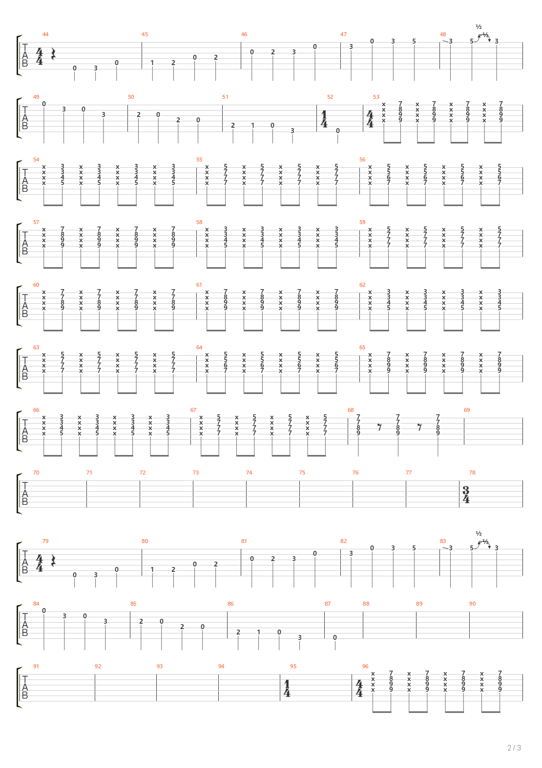 1990吉他谱