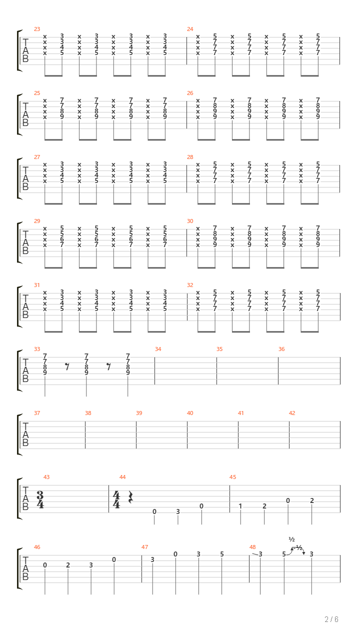 1990吉他谱