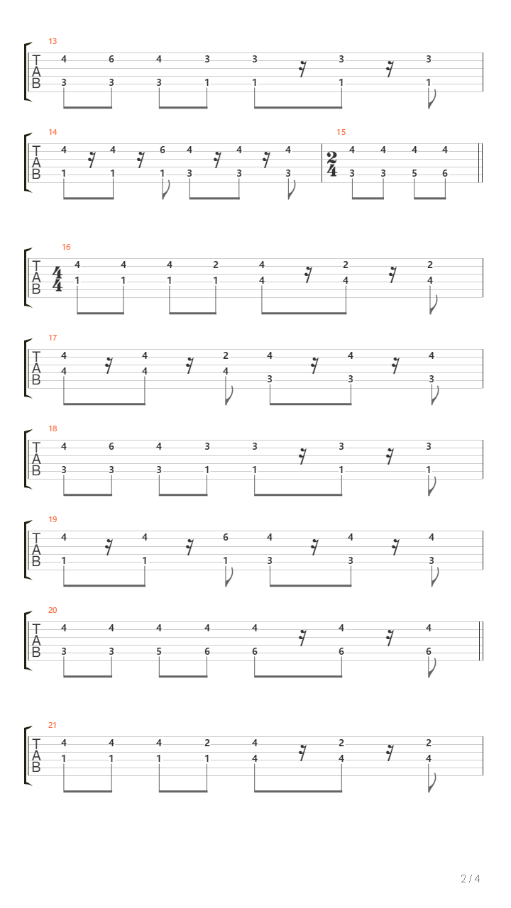 Praxis吉他谱