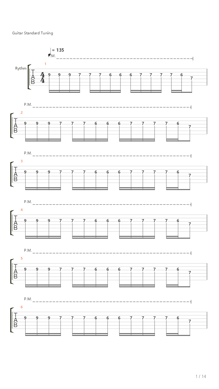 Instrumental Song吉他谱