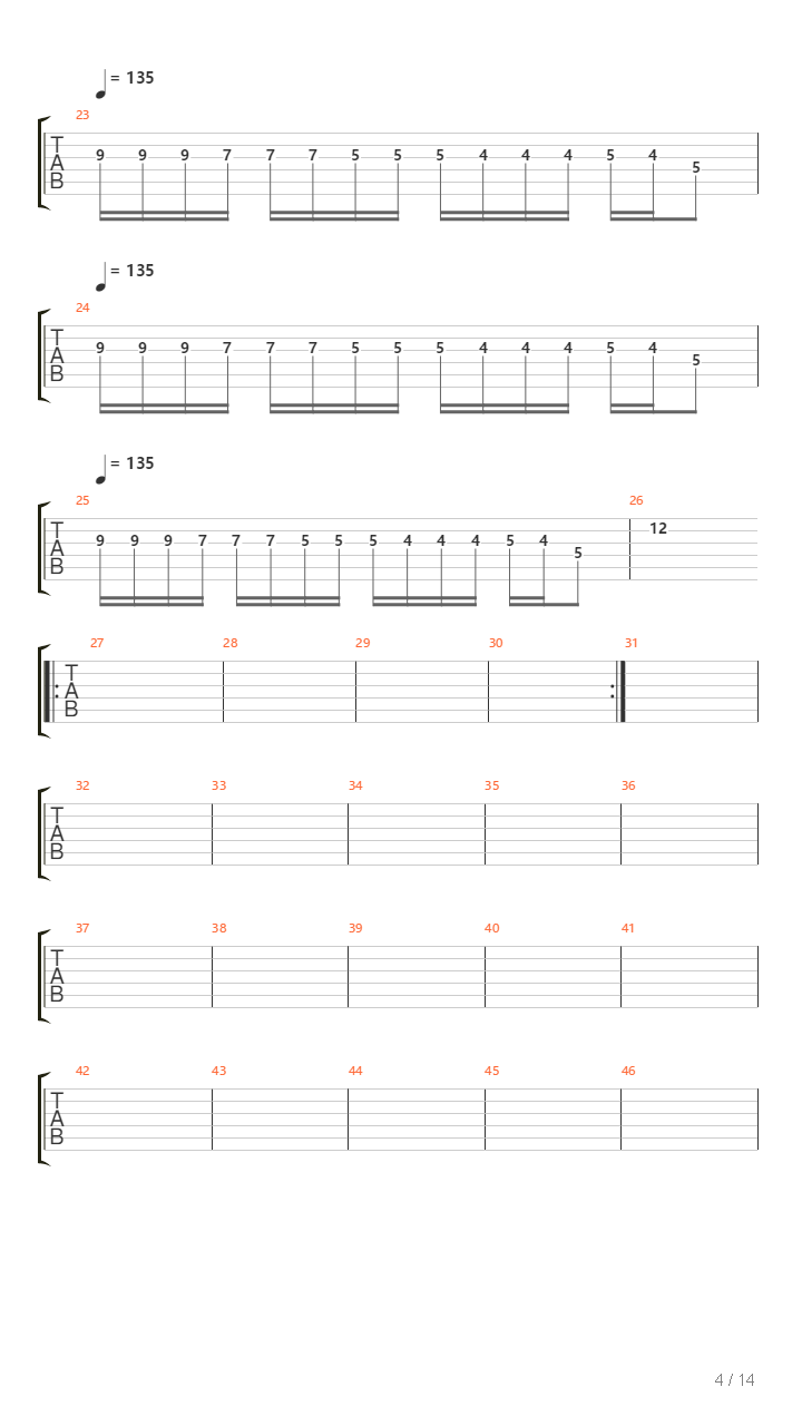 Instrumental Song吉他谱