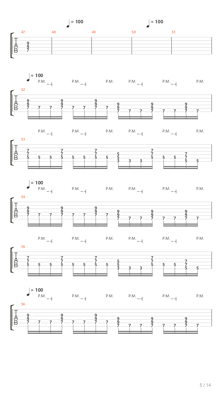 Instrumental Song吉他谱