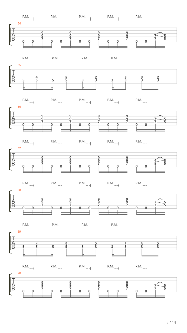 Instrumental Song吉他谱