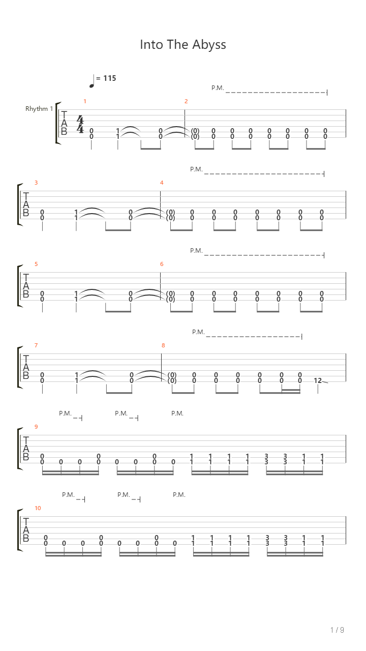 Into The Abyss吉他谱