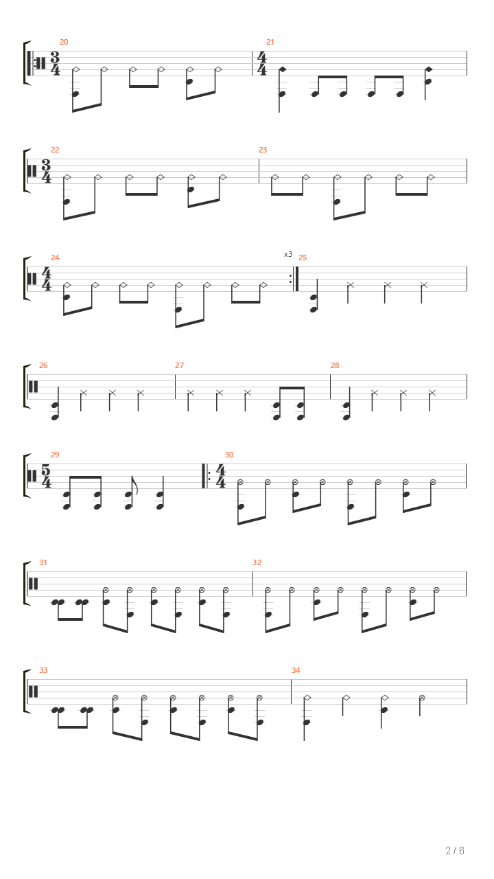 Song2吉他谱