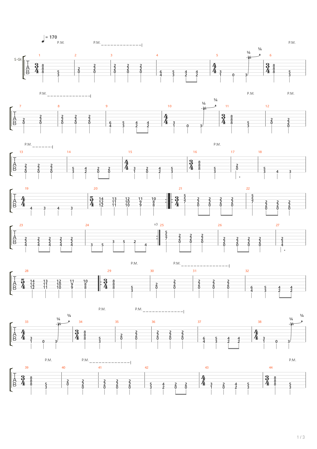 Song3吉他谱