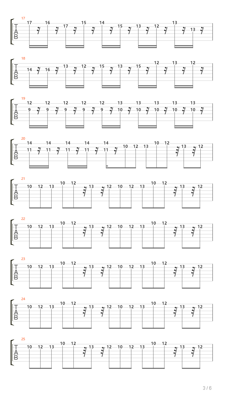 Polyrhythm Tapping Guitar吉他谱