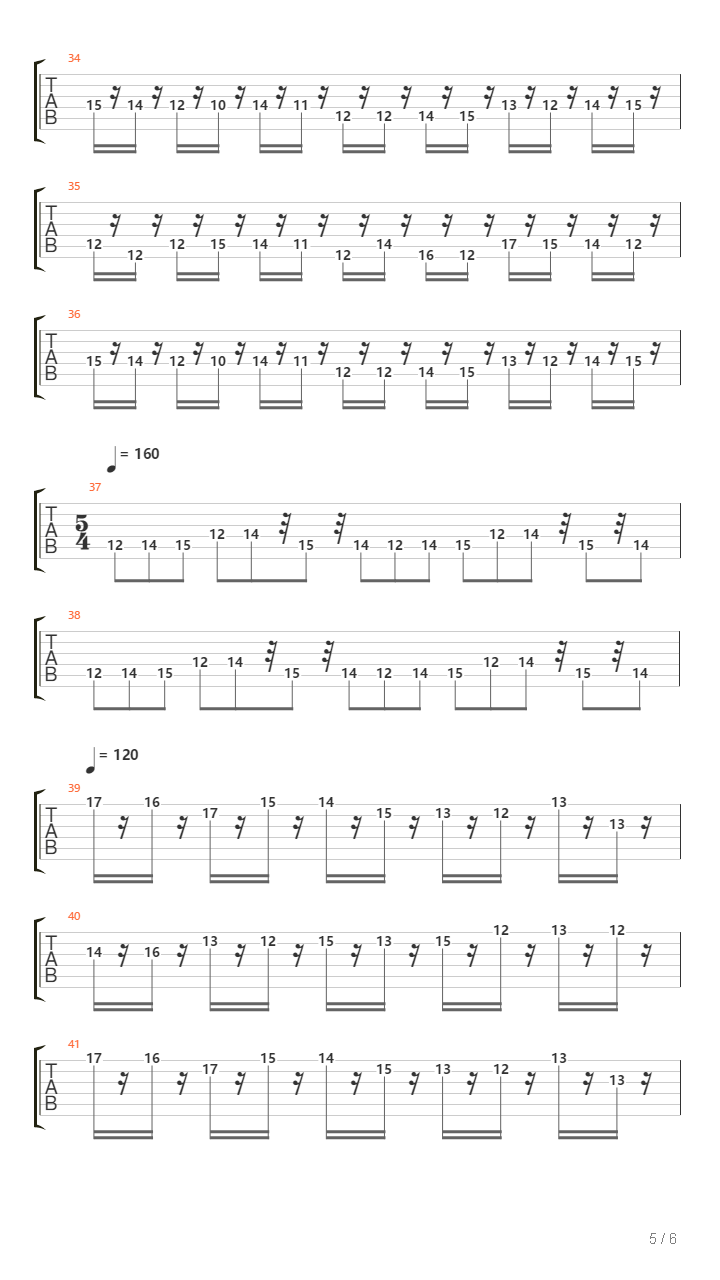 Polyrhythm Tapping Guitar吉他谱