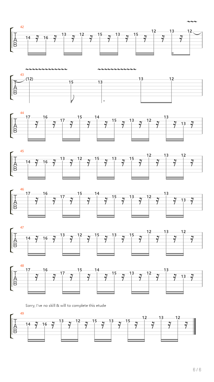 Polyrhythm Tapping Guitar吉他谱