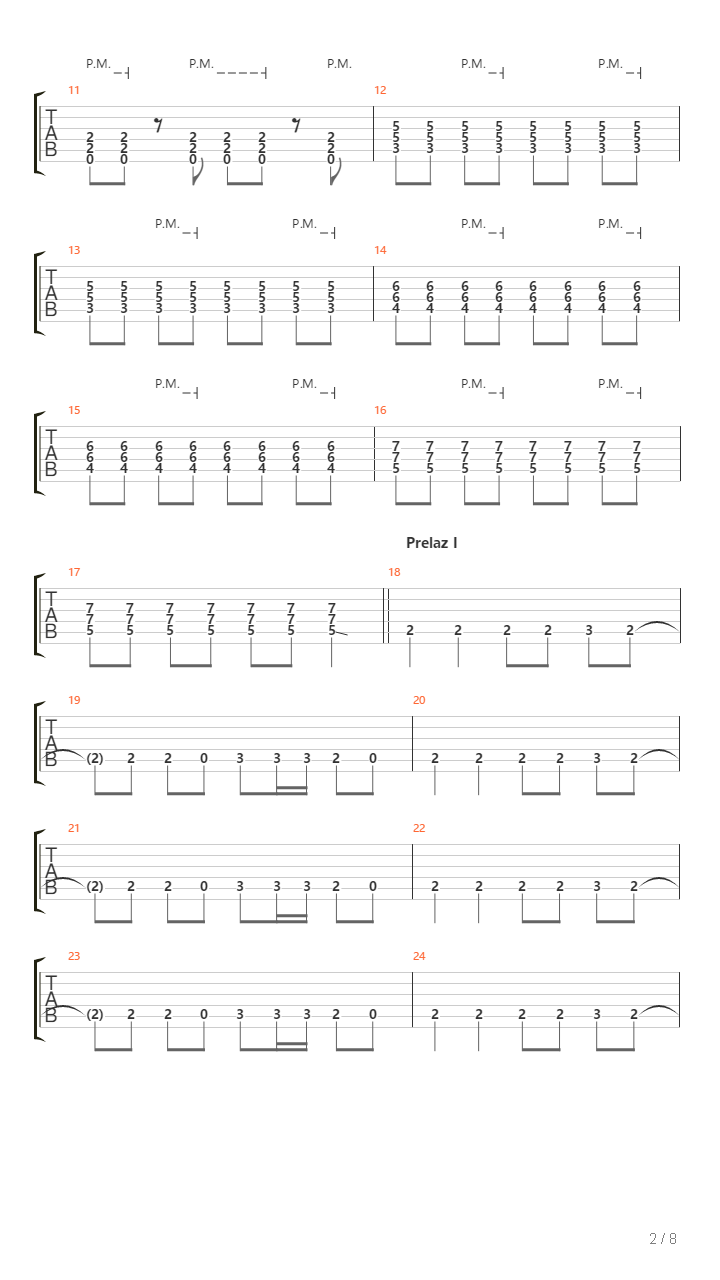 Srca Tvoga Plam吉他谱