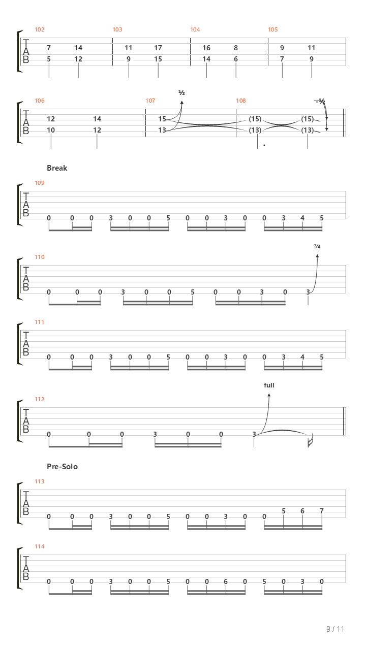 Tunnel Vision吉他谱