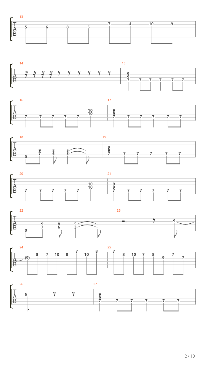 Flames Of Glory吉他谱