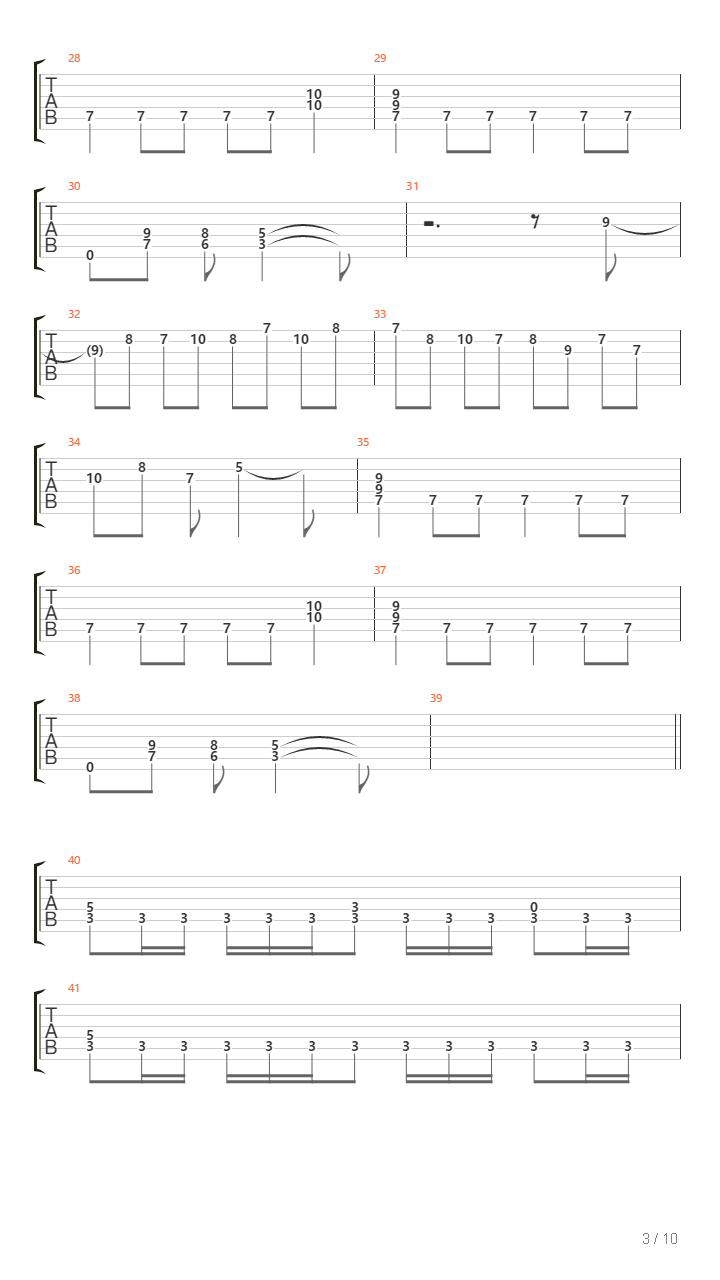 Flames Of Glory吉他谱