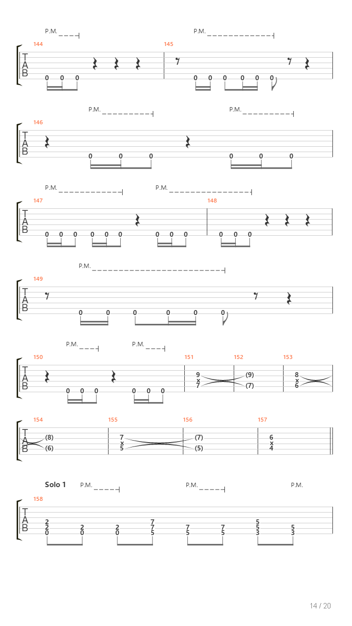 Plague吉他谱