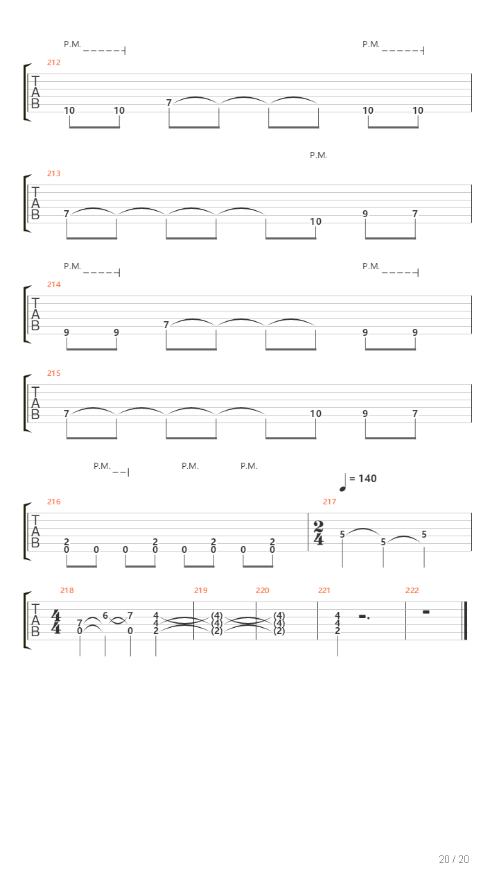 Plague吉他谱