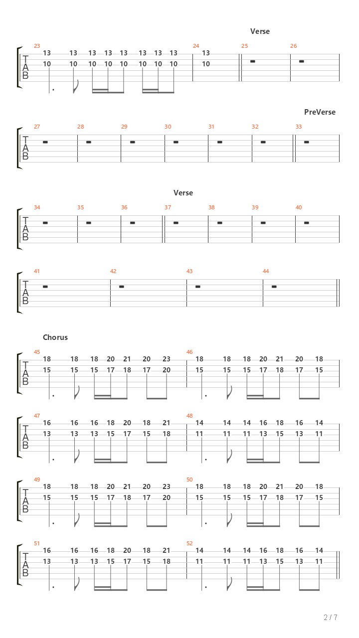 Song For A Stone吉他谱