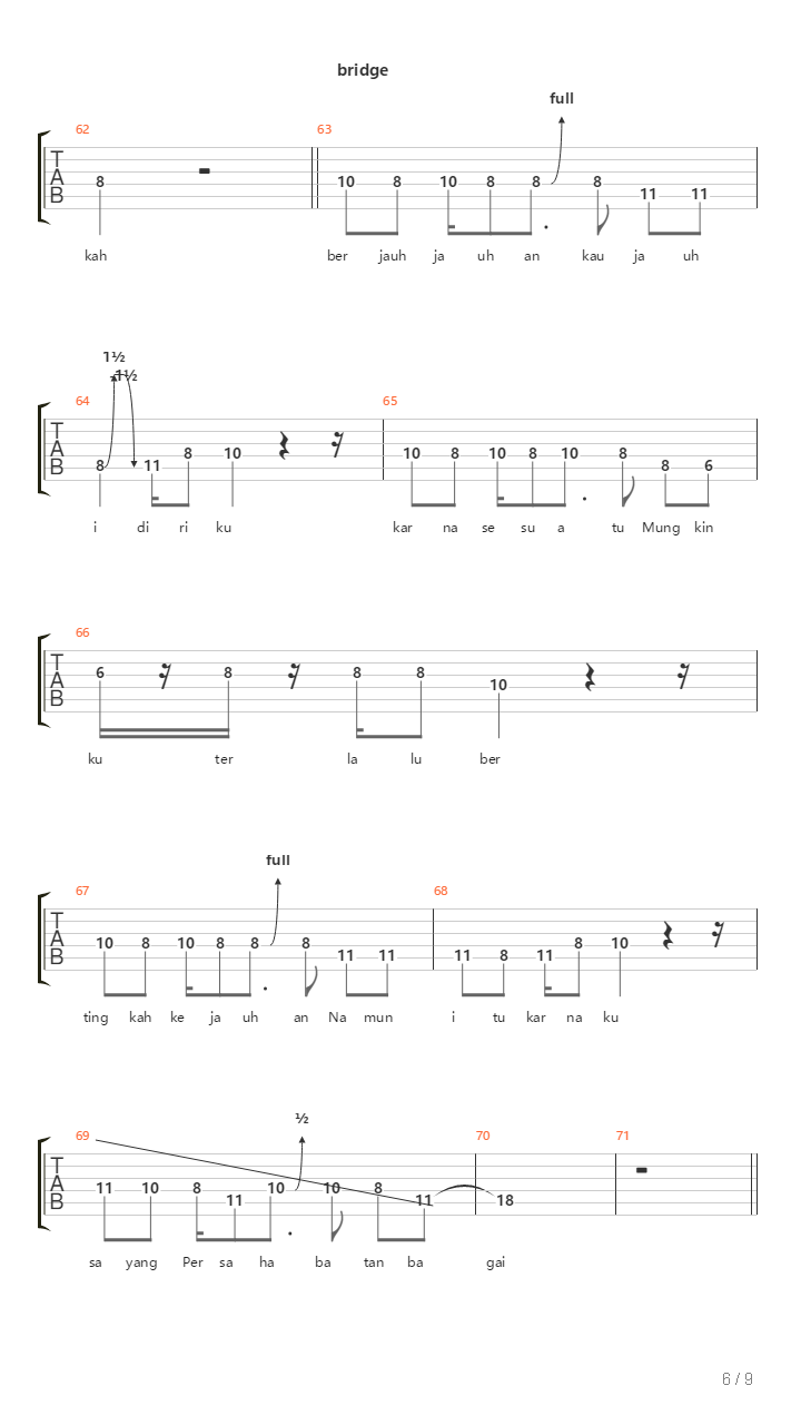 Kepompong吉他谱