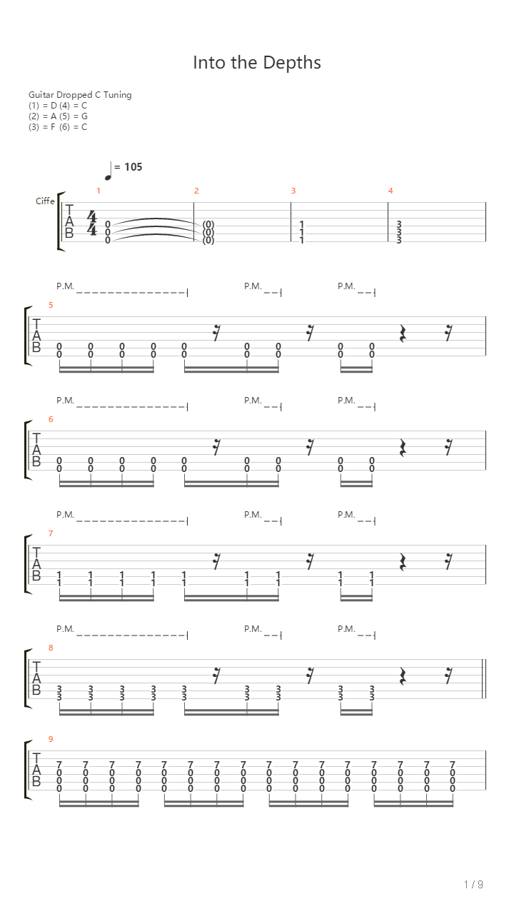 Into The Depths吉他谱