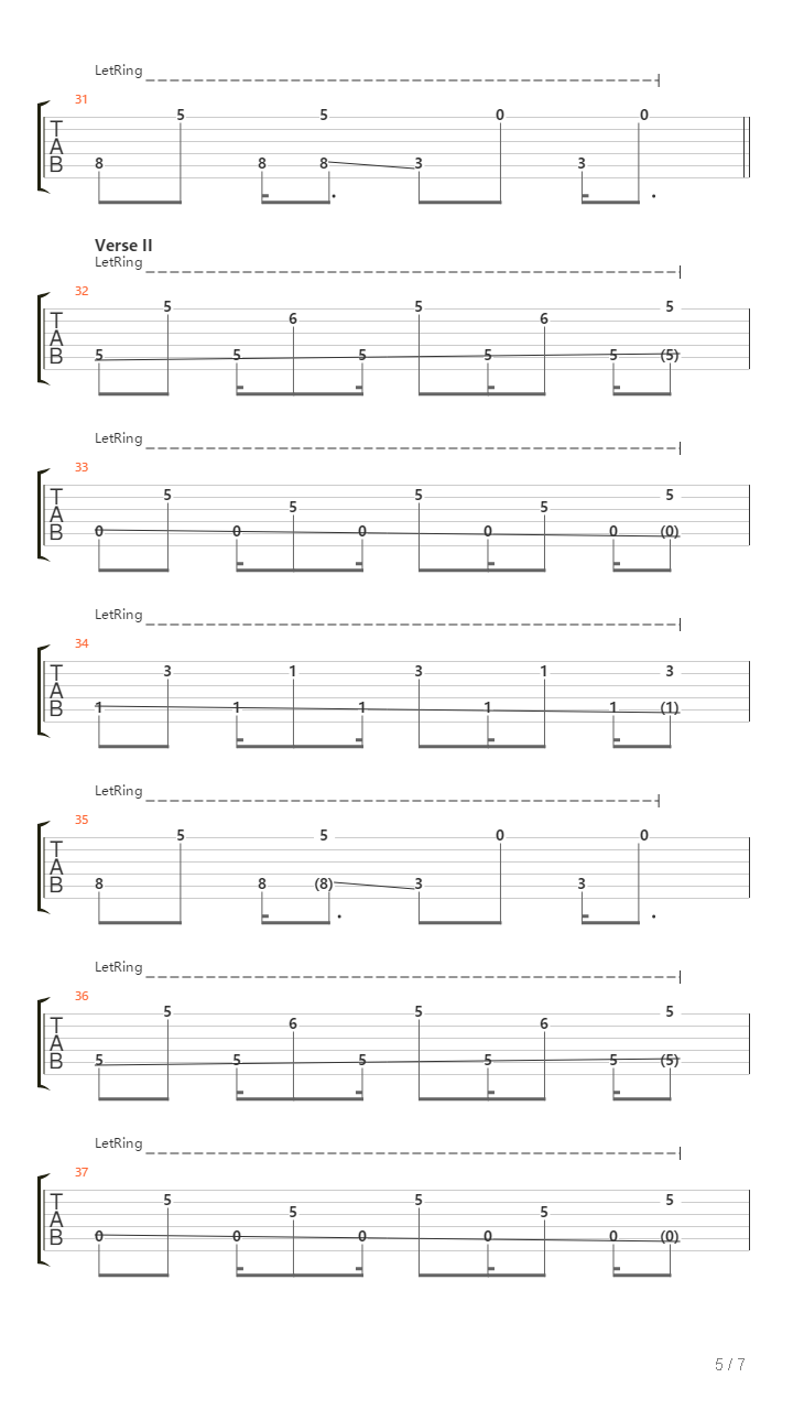 Far And Away吉他谱