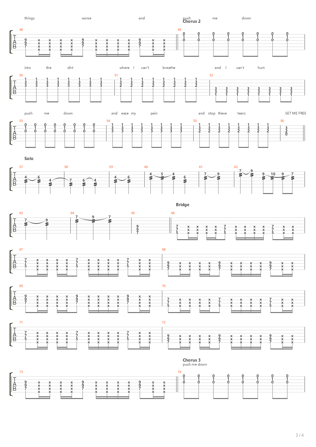 Into The Dirt吉他谱