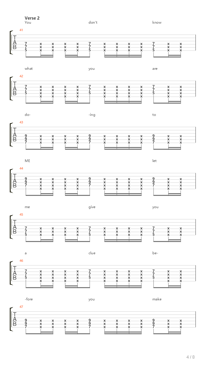 Into The Dirt吉他谱