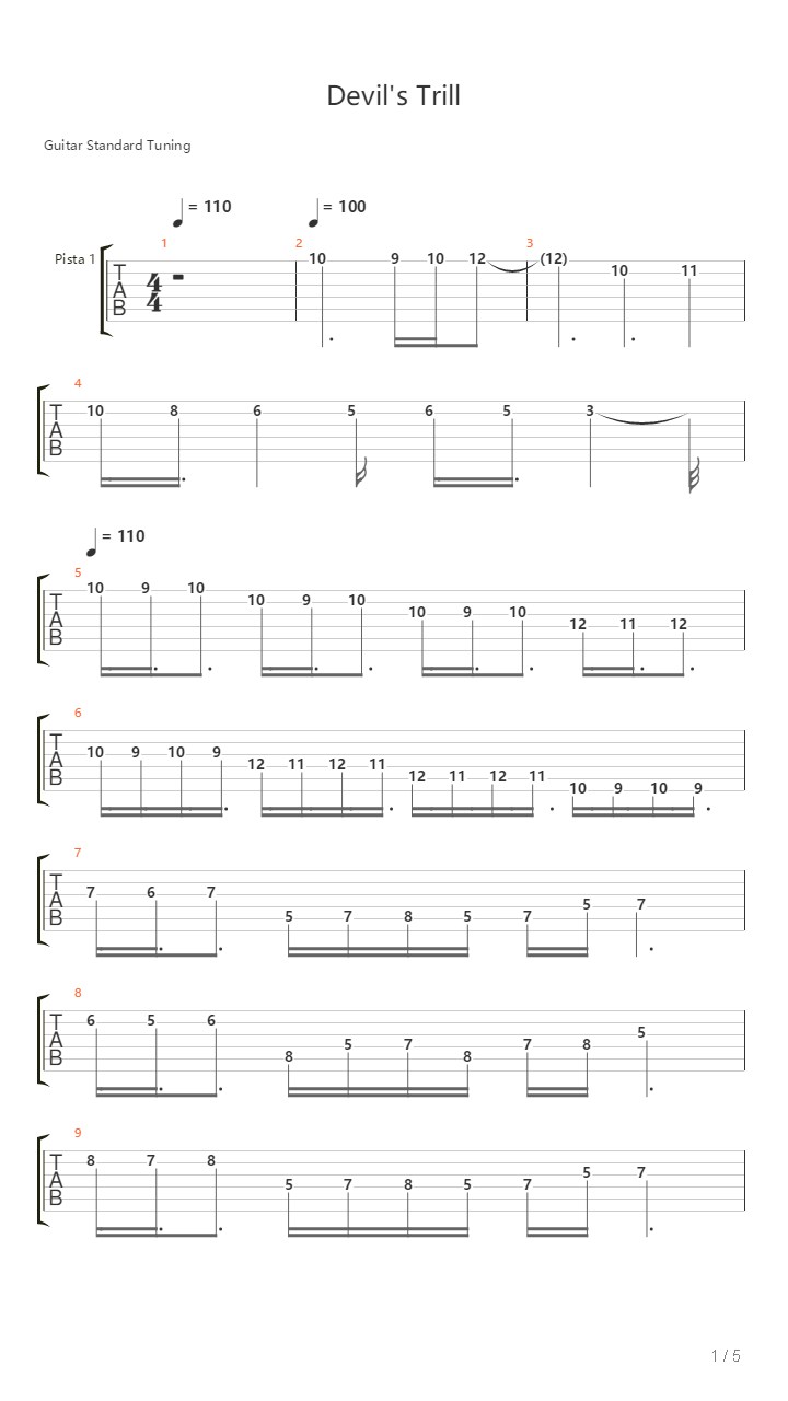 Devils Trill吉他谱