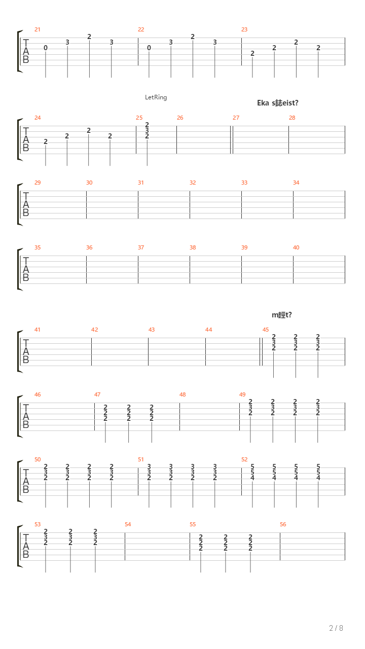 Olo Song吉他谱