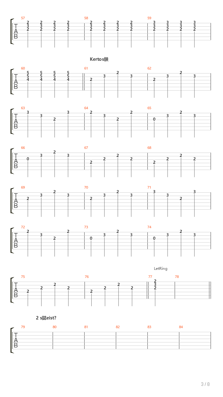 Olo Song吉他谱