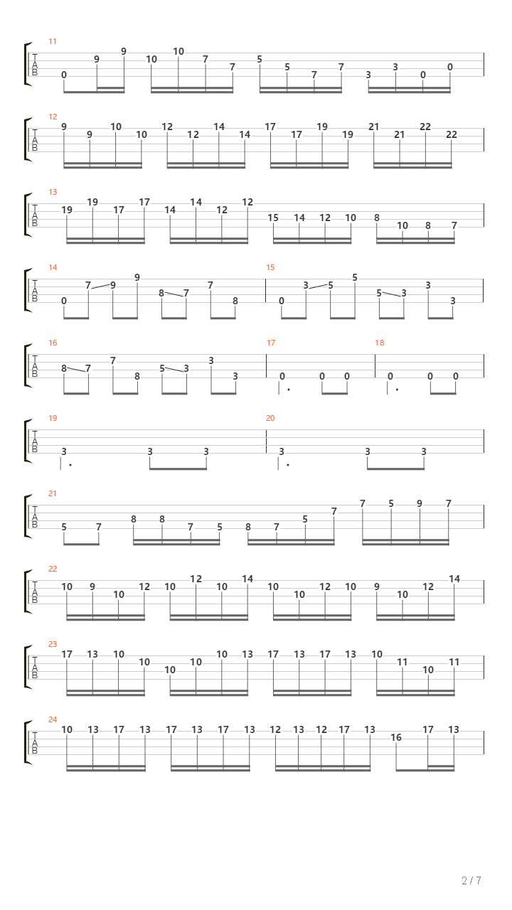 Bass Solo吉他谱