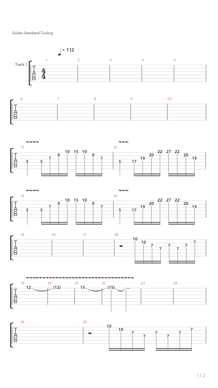 Orchestration吉他谱