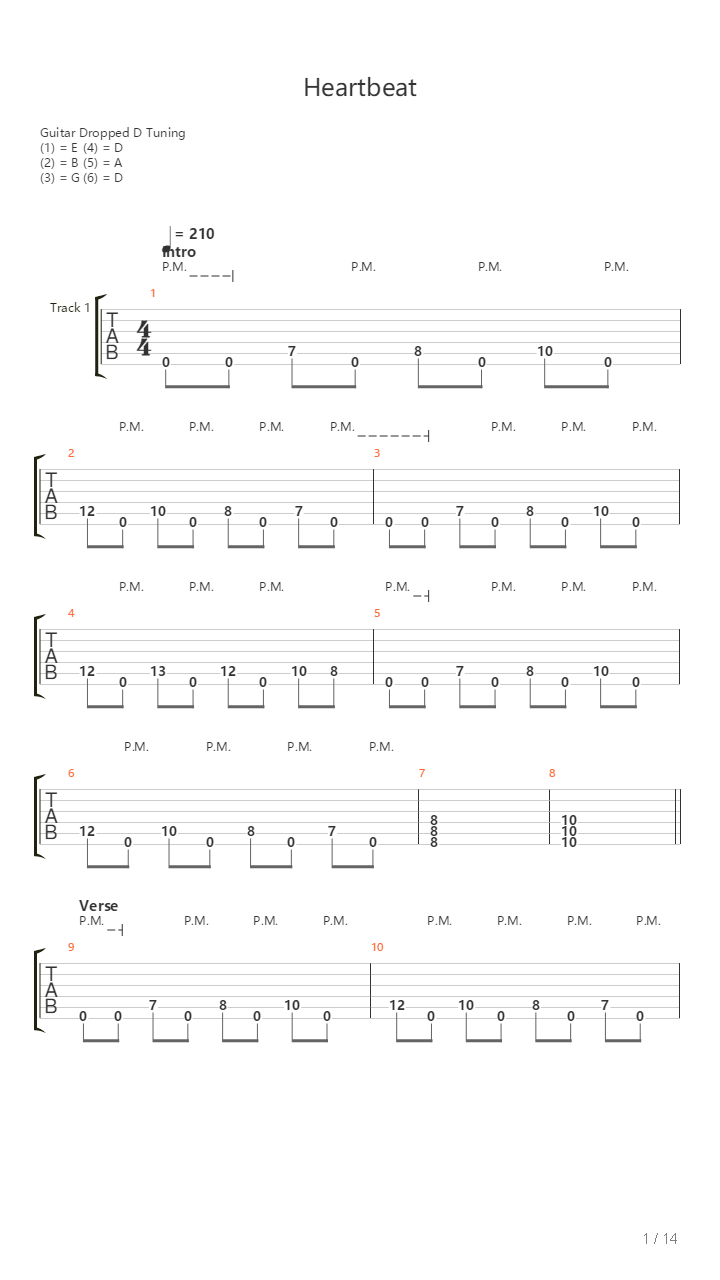Heartbeat吉他谱