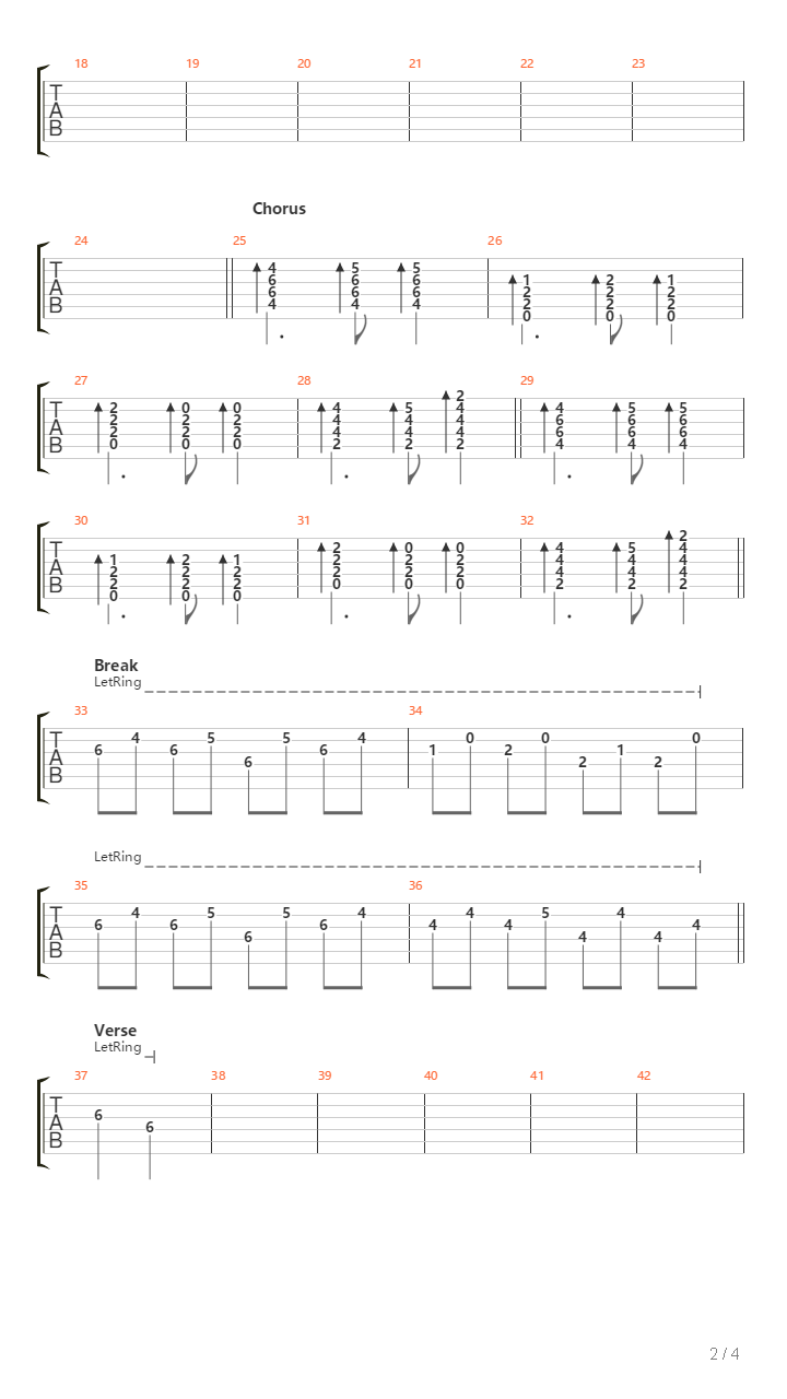 You Turn Around Again吉他谱