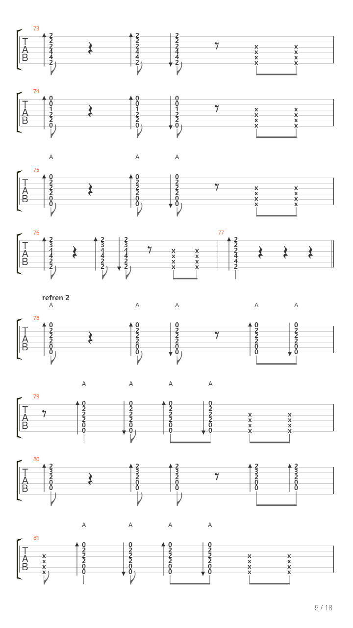 Port吉他谱