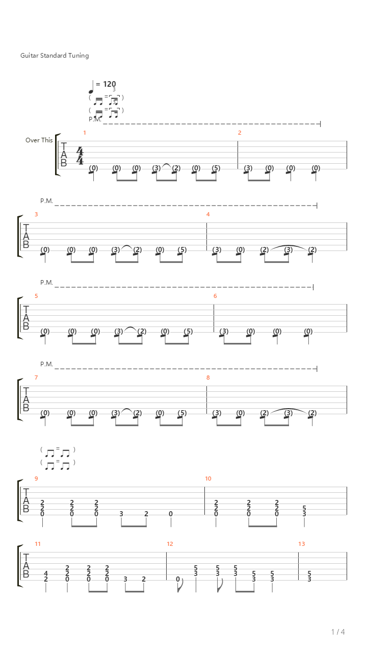 Song 1吉他谱