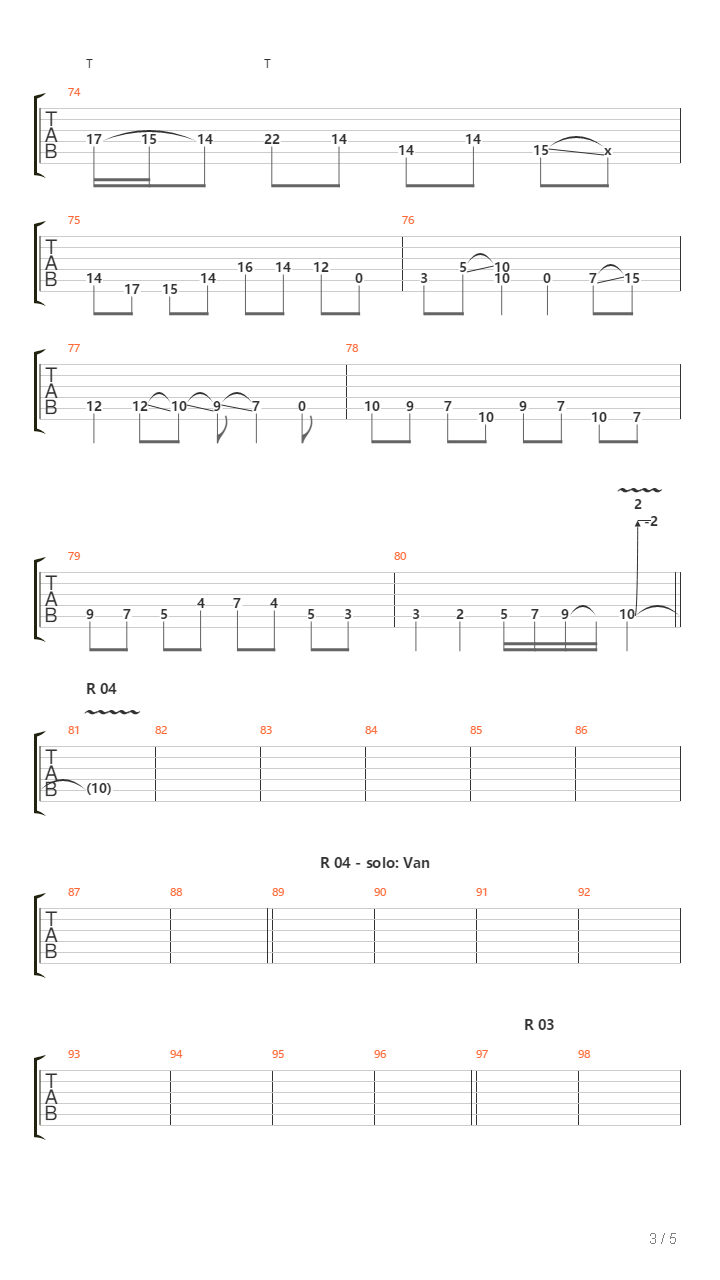 Final Chapter吉他谱