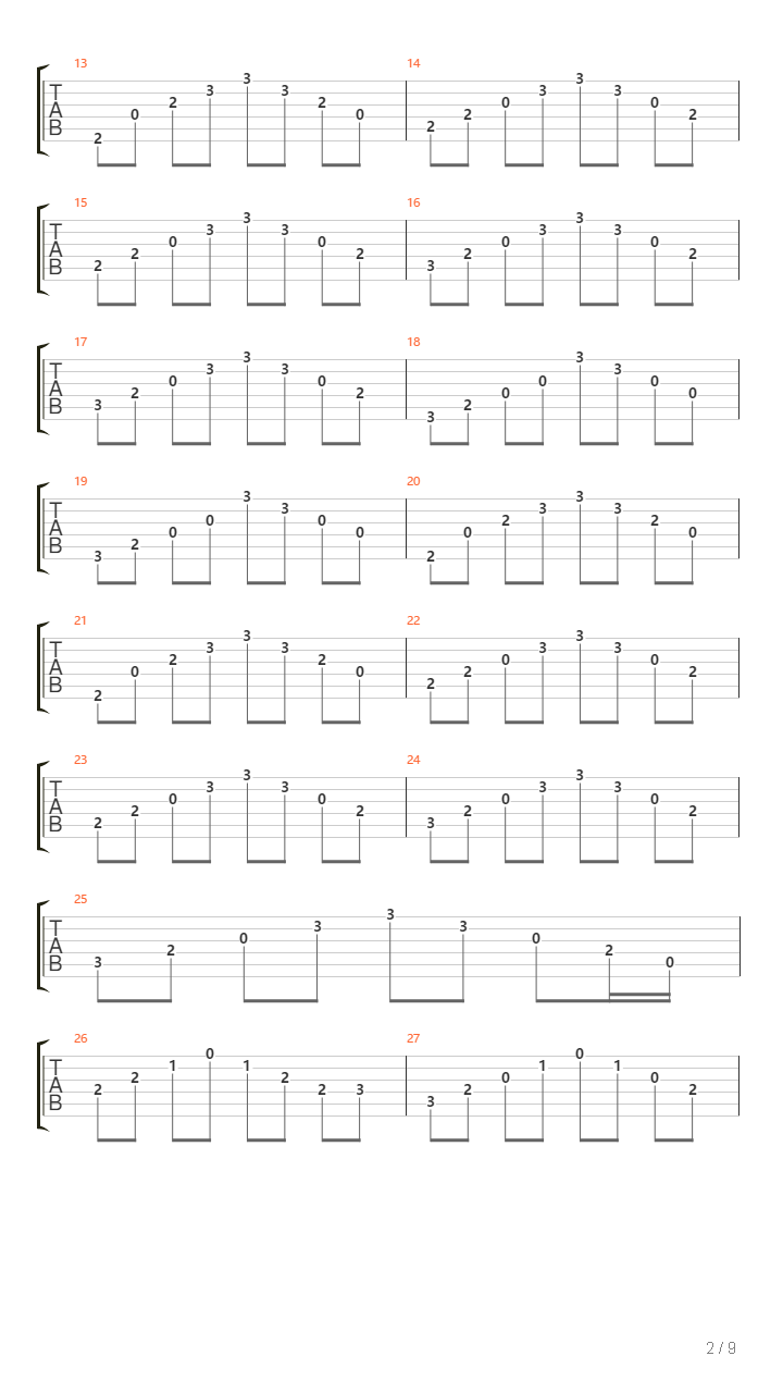 One Song吉他谱