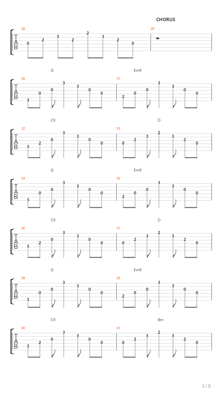 One Song吉他谱