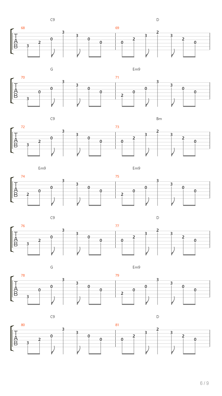 One Song吉他谱