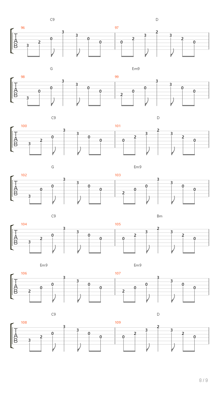 One Song吉他谱