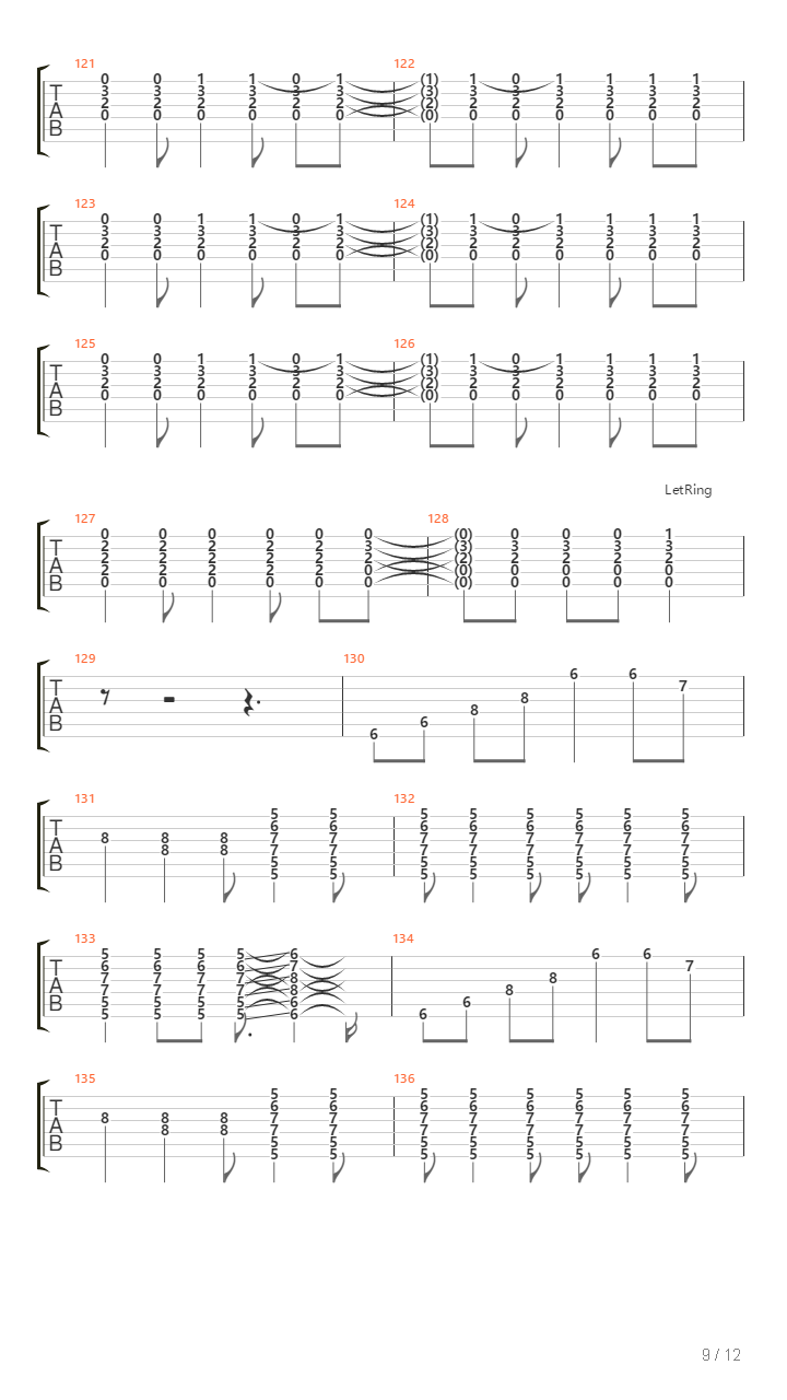 Serenading The Storm吉他谱