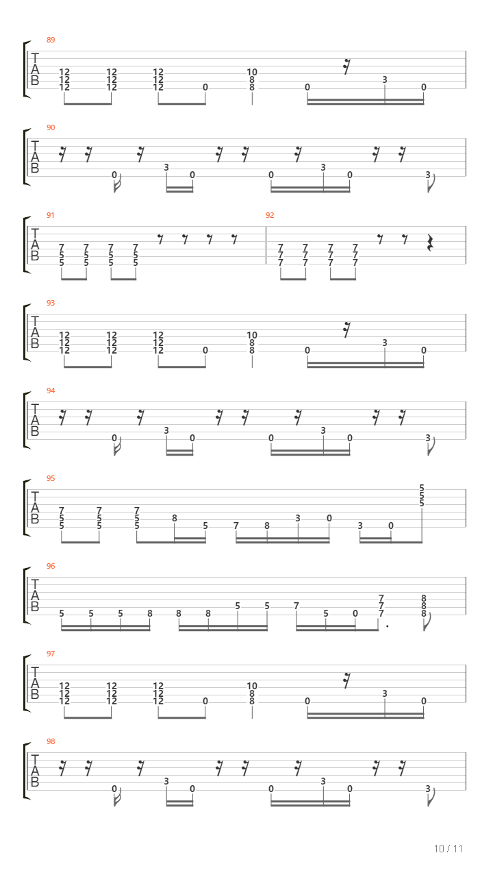 Back Another Step吉他谱