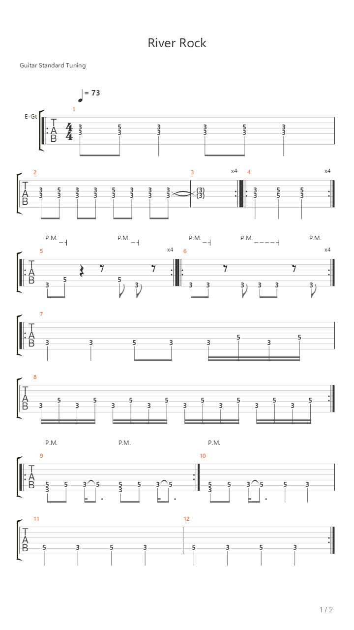 River Rock吉他谱