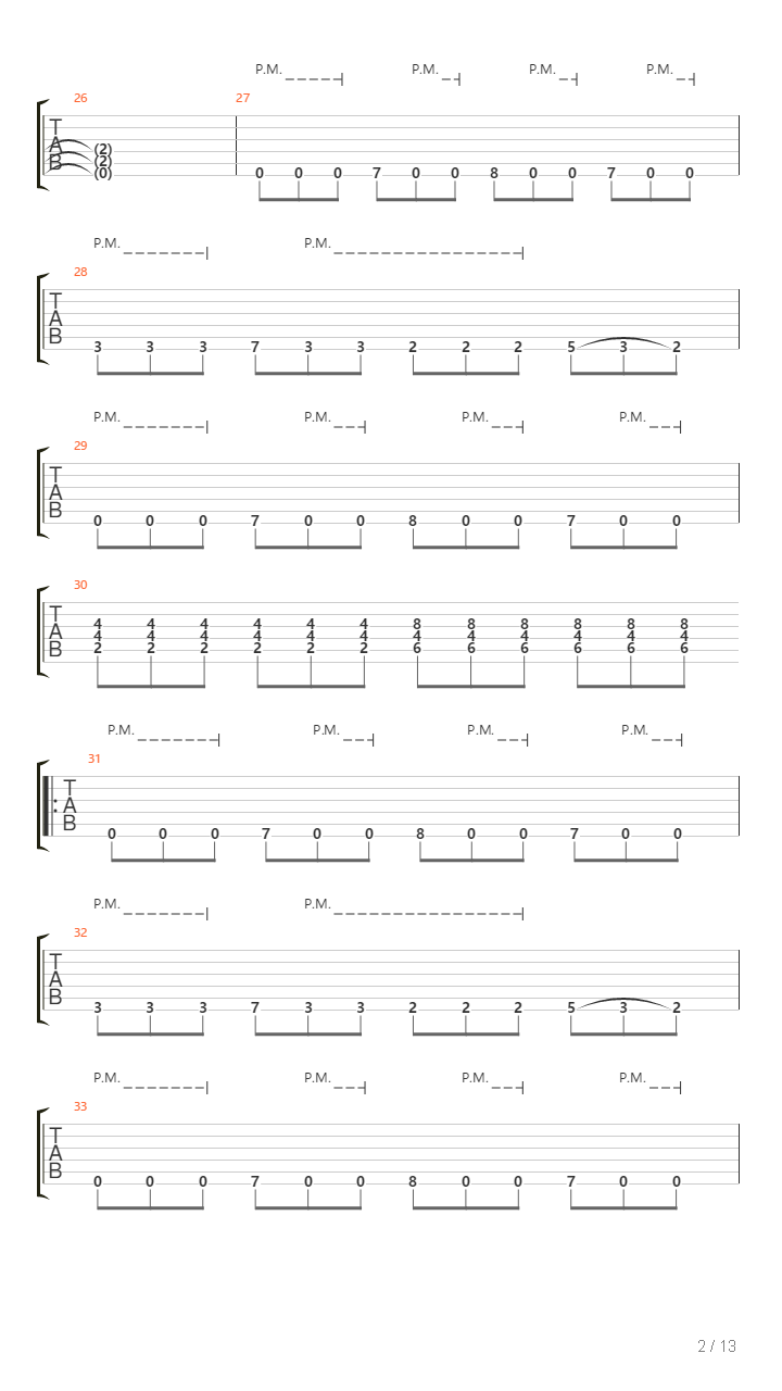 Towards The Horde吉他谱