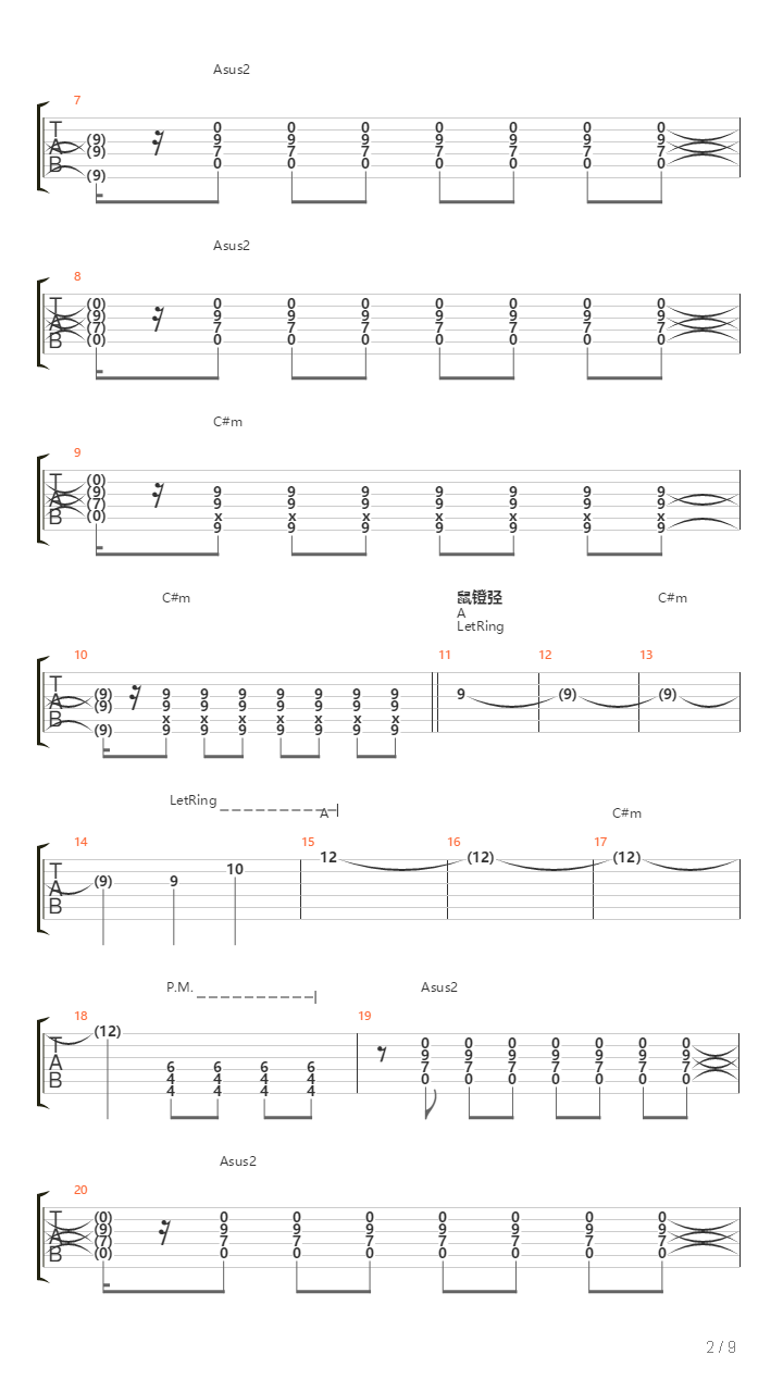 Haze吉他谱