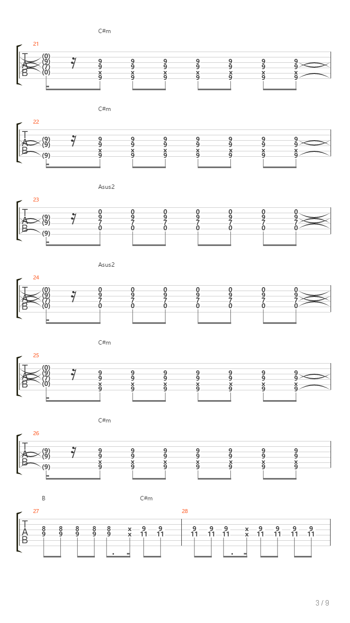 Haze吉他谱